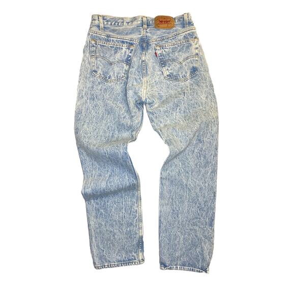 Vintage Levis 501 Jeans Mens 34x30 (31x29)Blue Denim USA Button Fly Cotton - Picture 2 of 11